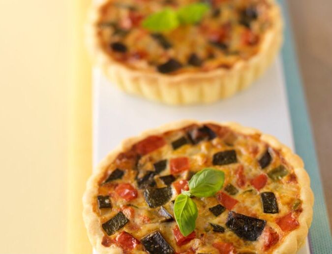 Quiche aux courgettes et aux tomates